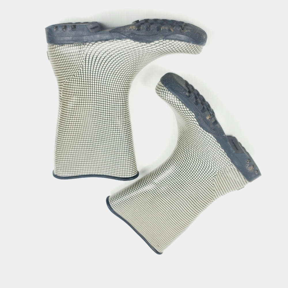 Sperry gingham rubber boots women size 6 - Picture 5 of 7